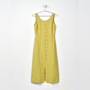 Paloma Wool Galatea Linen Midi Sleeveless Dress Size 40